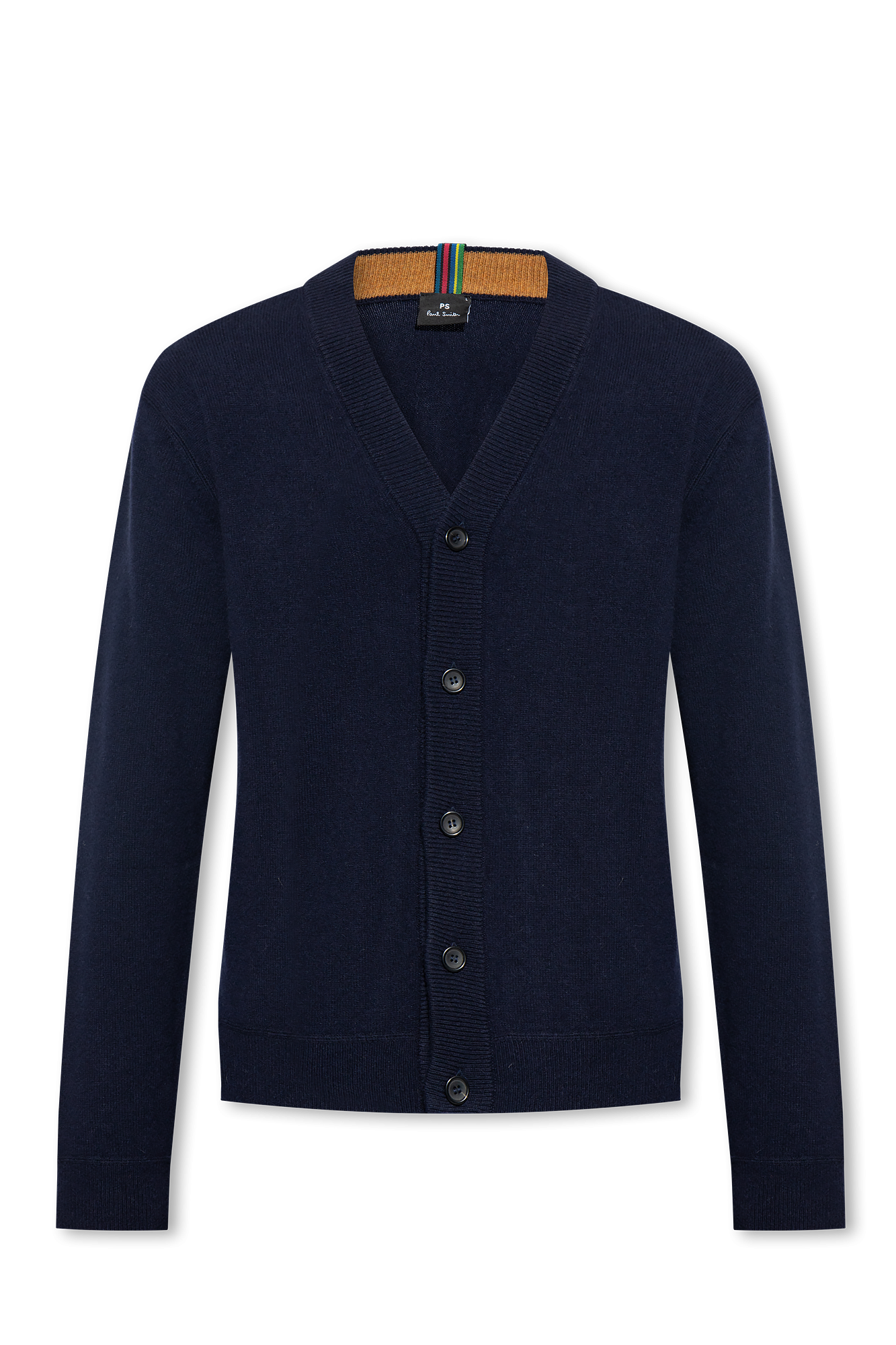 Navy blue Merino wool cardigan PS Paul Smith Vitkac Canada